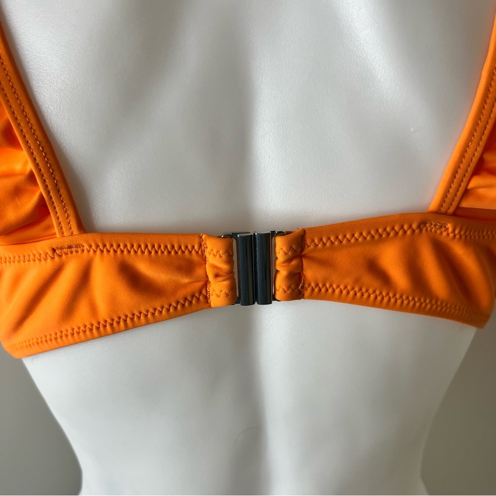 Orange Ruffle Bikini Top - Picture 3 of 6